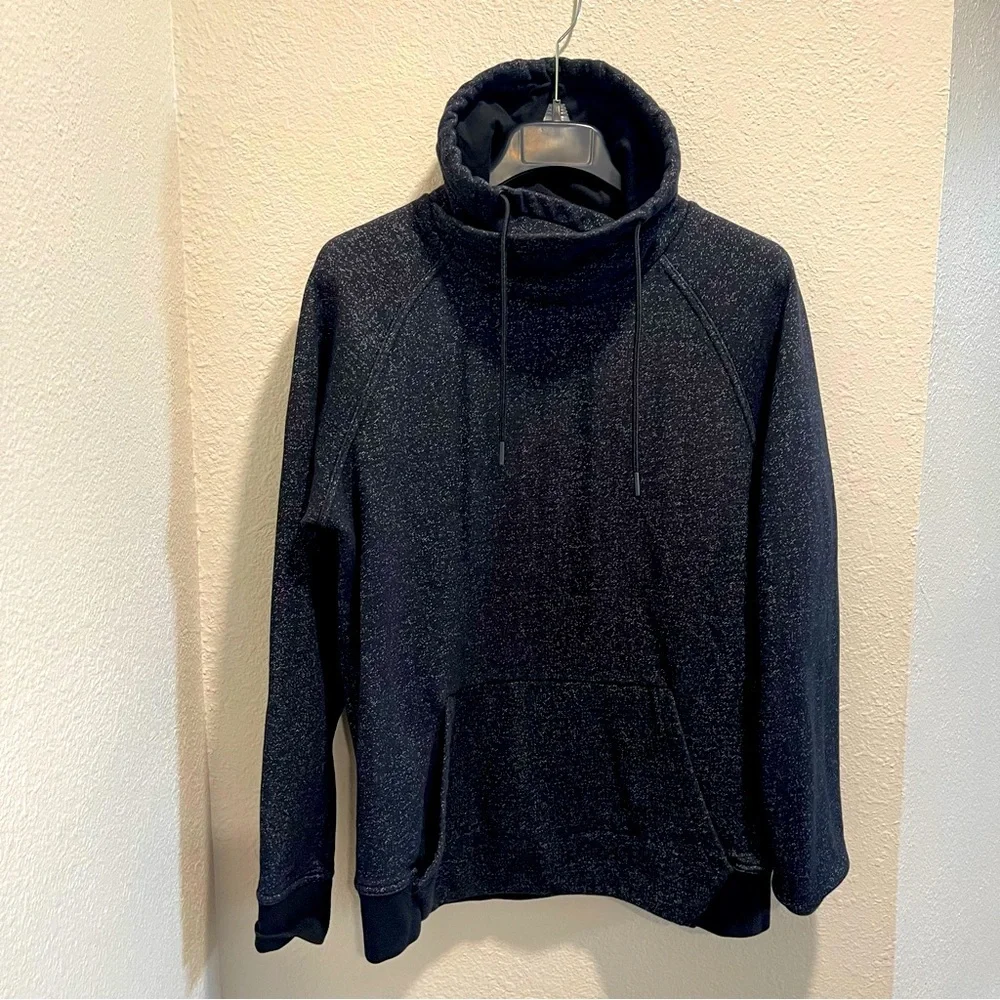 H&M Black High Neck Pullover Sweatshrit Mens Size M - Picture 1 of 6